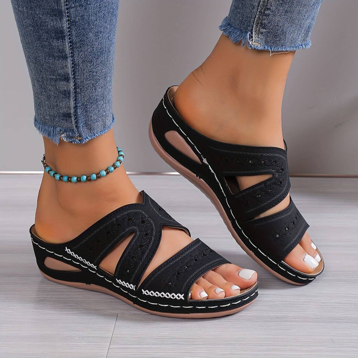 Women's Gel-Infused Orthopedic Sandals | Comfortable Slip-Resistant Footwear 1