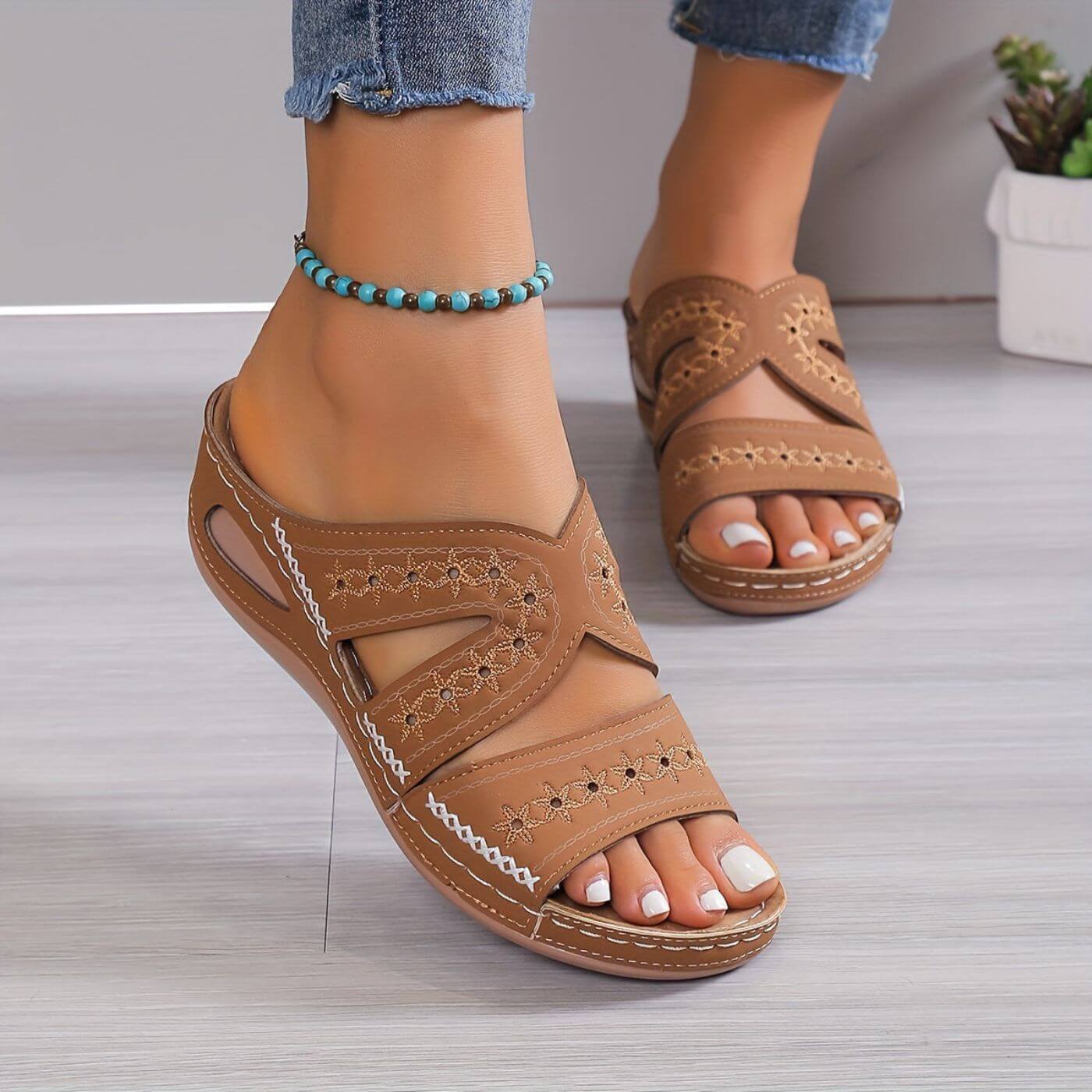Women's Gel-Infused Orthopedic Sandals | Comfortable Slip-Resistant Footwear 6