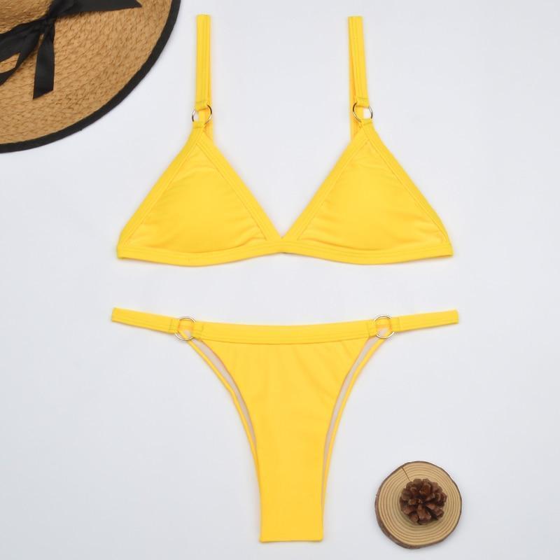 Women's High-Quality Triangle Bikini Set | Trendy Adjustable Swimwear for Summer 6