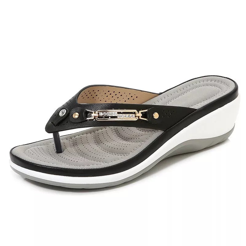 Women's Leather Arch Support Sandals | Comfortable Cushioned Everyday Footwear 2