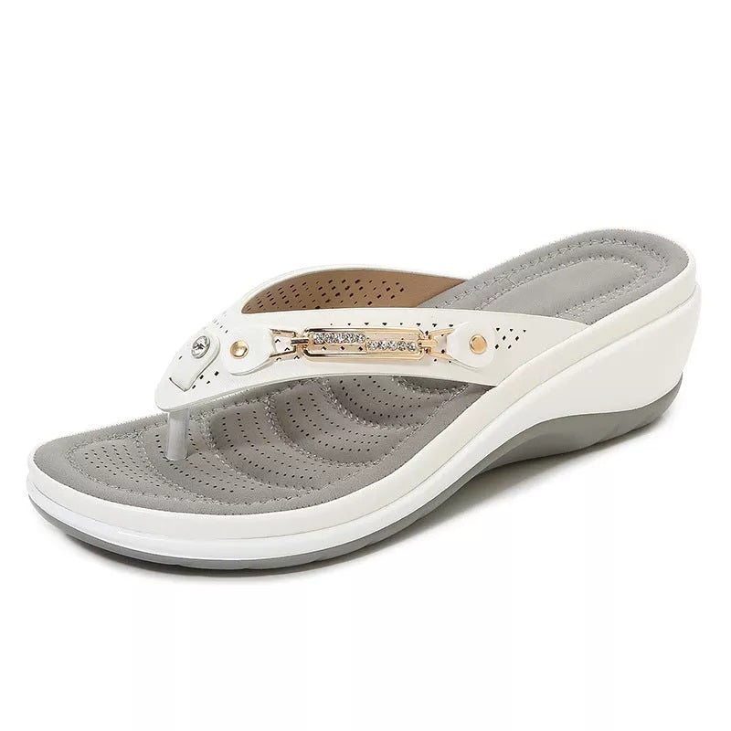 Women's Leather Arch Support Sandals | Comfortable Cushioned Everyday Footwear 3