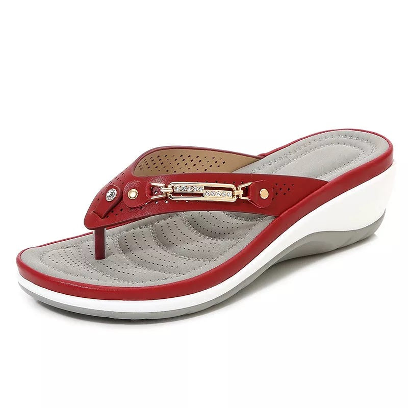 Women's Leather Arch Support Sandals | Comfortable Cushioned Everyday Footwear 5