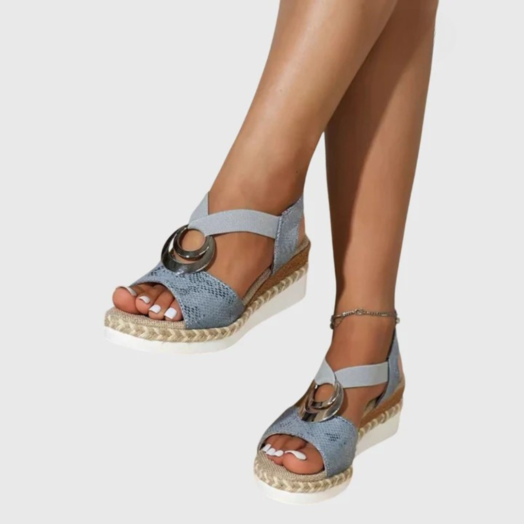 Women's Natural Fabric Wedge Sandals | Comfortable Slingback Espadrille Wedges for Summer 6