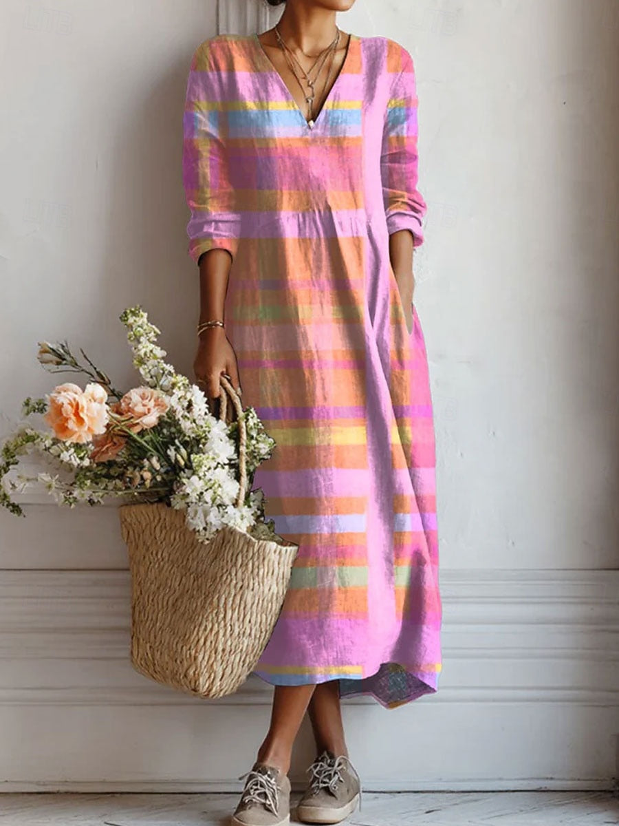 Women's Soft Cotton Summer Dress | Relaxed Fit Casual Everyday Wear with Pockets 0