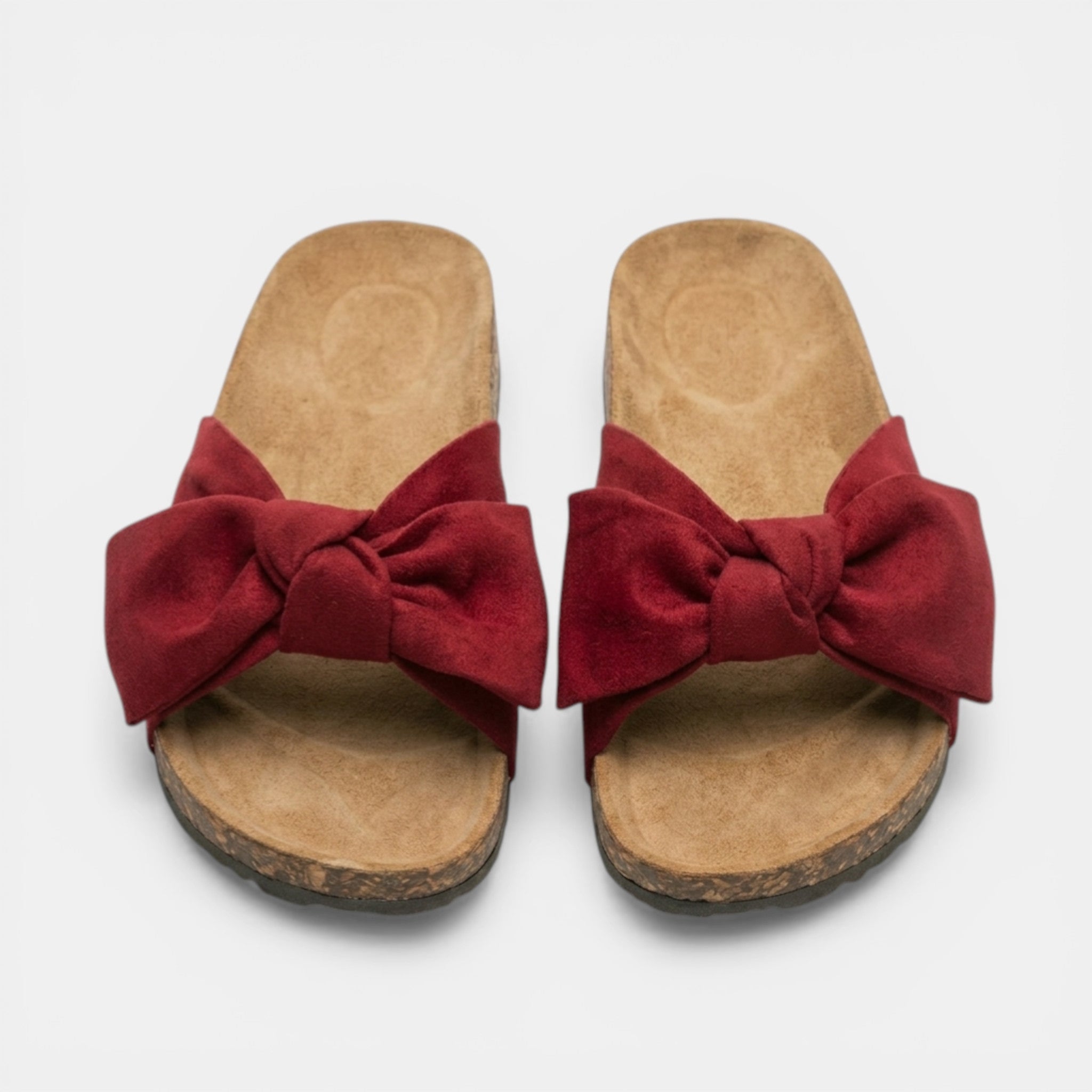 Womens Soft Fabric Bow Strap Sandals | Stylish Slip-On Flat Shoes for Summer 1