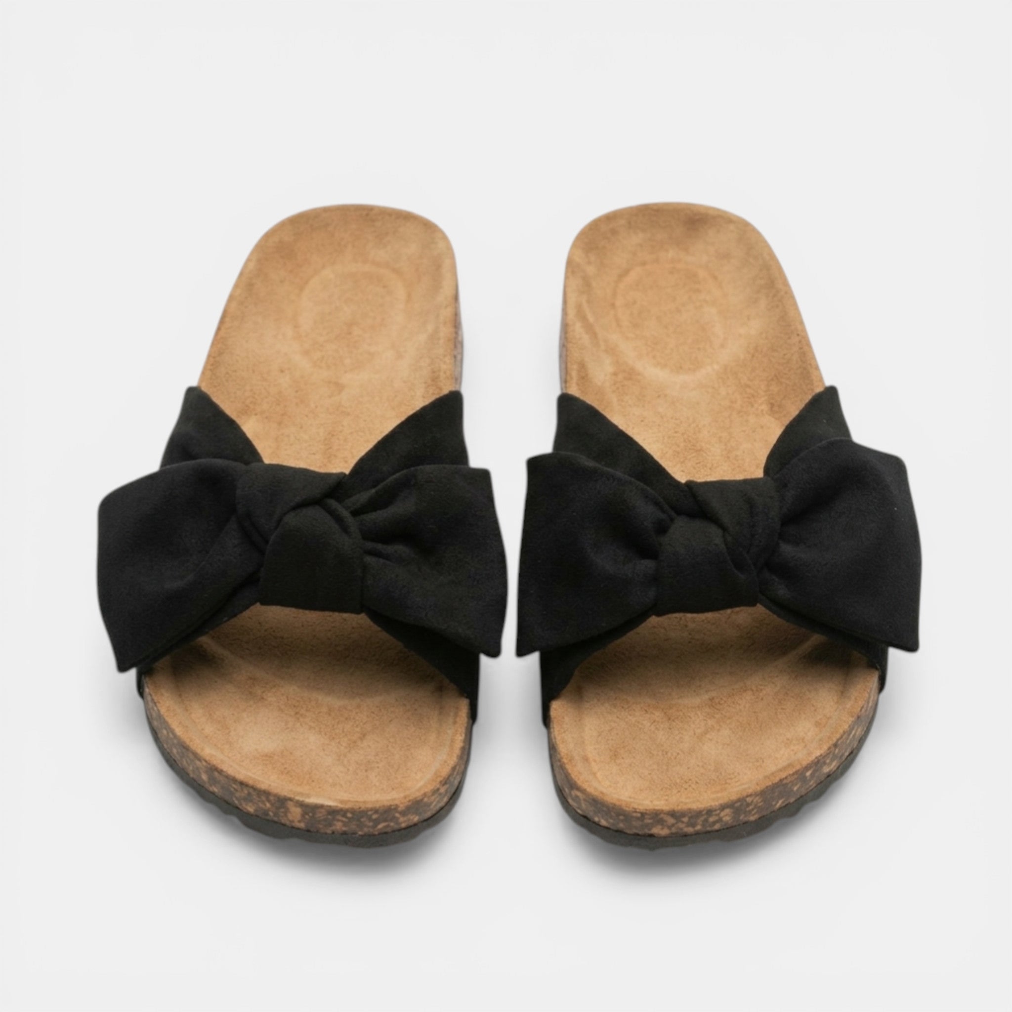 Womens Soft Fabric Bow Strap Sandals | Stylish Slip-On Flat Shoes for Summer 5