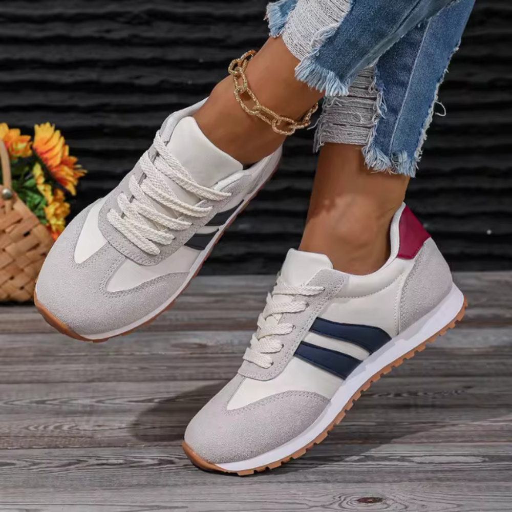Womens Soft Leather Slip-On Sneakers | Lightweight Elegant Casual Shoes 3