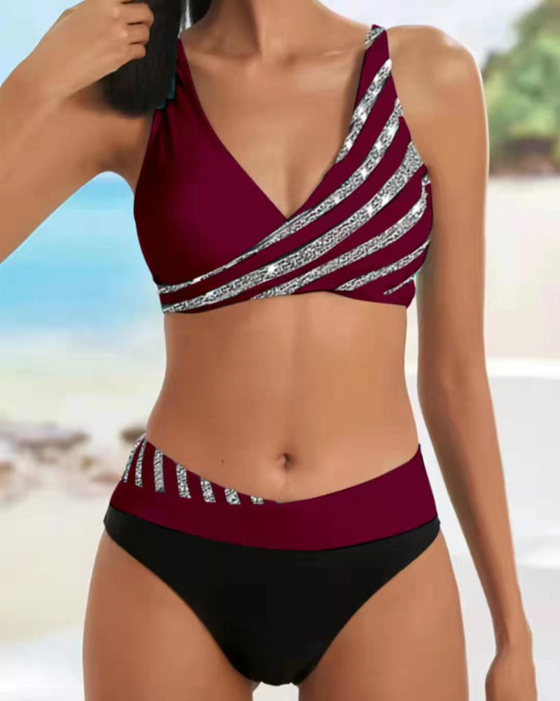 Women's Stretch Printed Bikini Set | Flattering Vibrant Summer Swimwear 3
