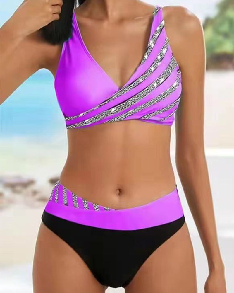 Women's Stretch Printed Bikini Set | Flattering Vibrant Summer Swimwear 4