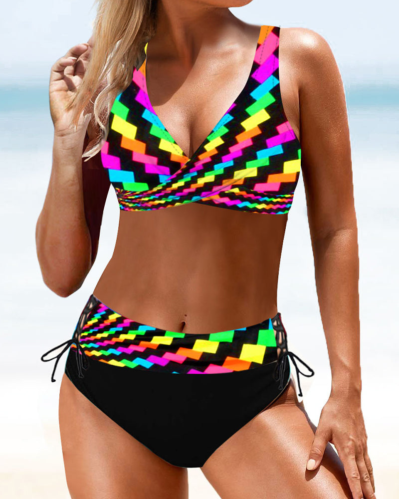 Women's Stretchable Colorful Bikini Set | Flattering Comfortable Swimwear for Summer 1
