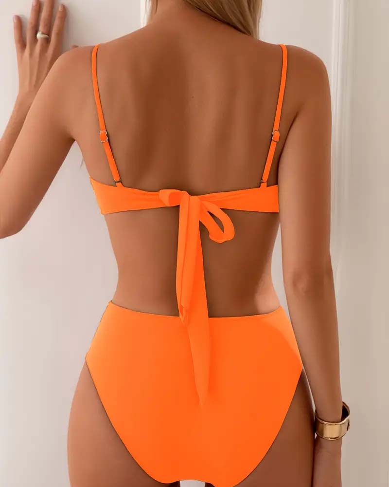 Women's Stretchable High Waisted Bikini Set | Chic Flattering Summer Swimwear 7