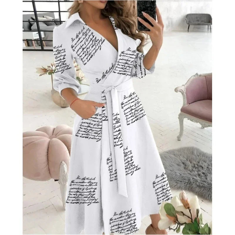 Women's Structured Cotton Blend Blazer Dress | Elegant Tailored Wrap Formal Dress 6