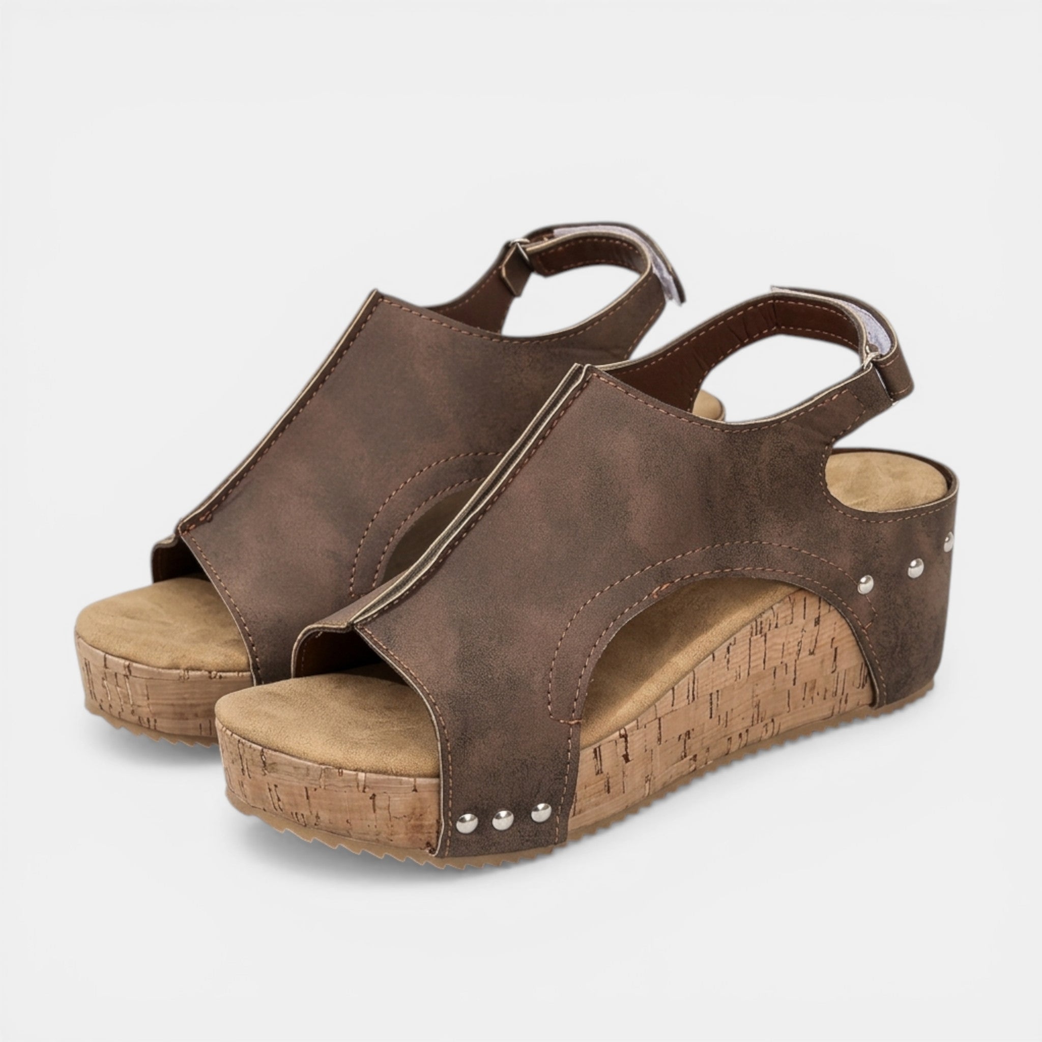 Women's Structured Fabric Platform Sandals | Stylish Open Toe Summer Footwear 0