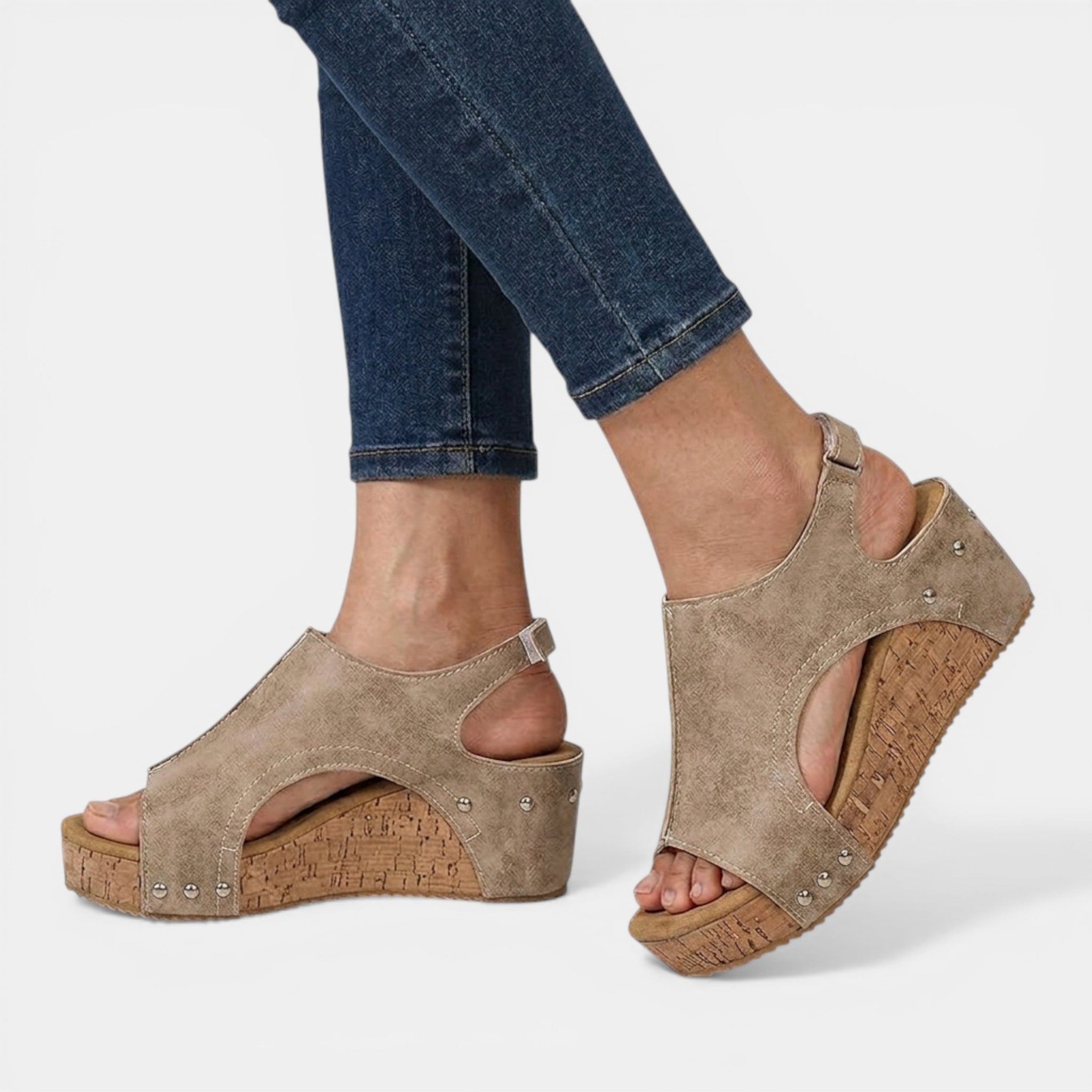 Women's Structured Fabric Platform Sandals | Stylish Open Toe Summer Footwear 1