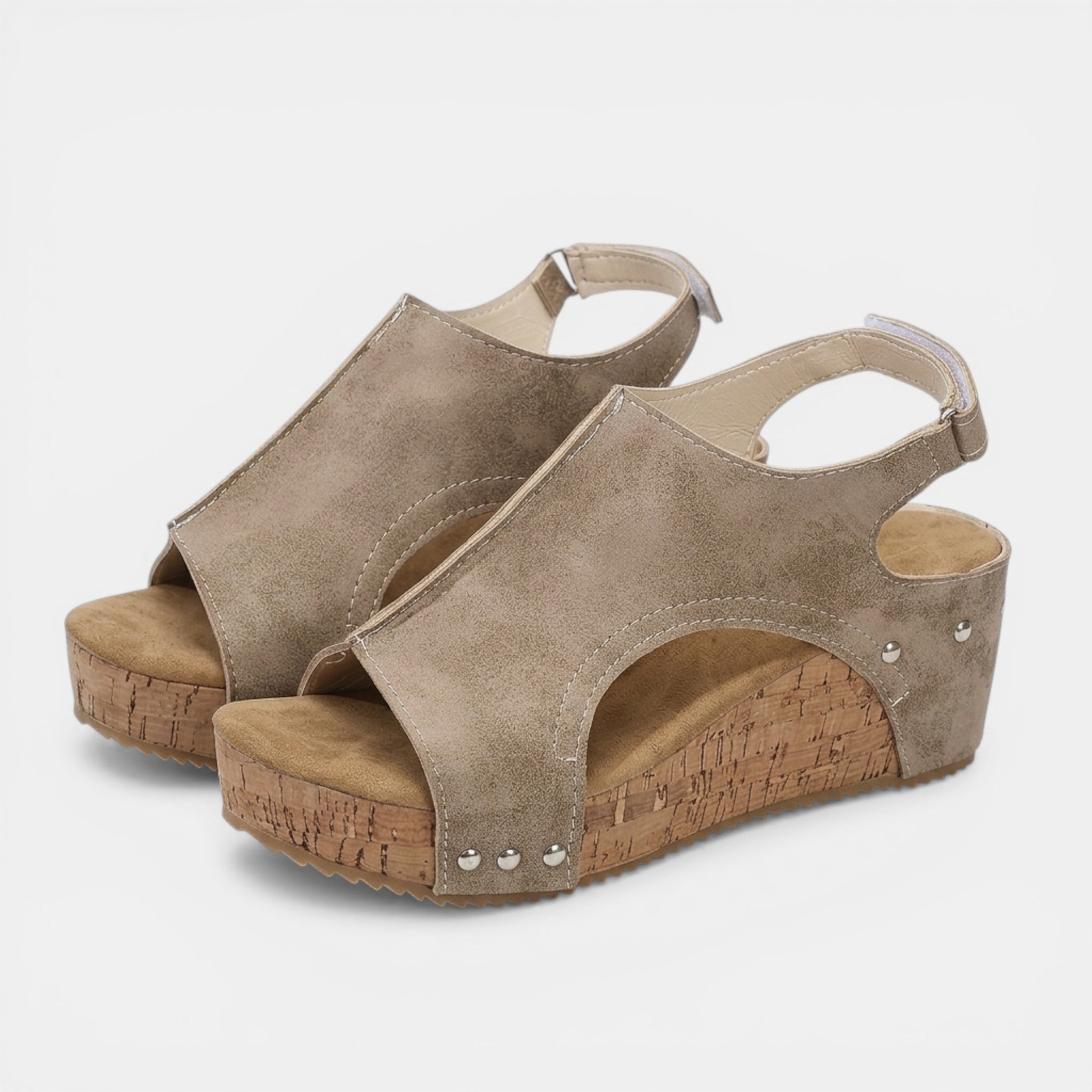 Women's Structured Fabric Platform Sandals | Stylish Open Toe Summer Footwear 4