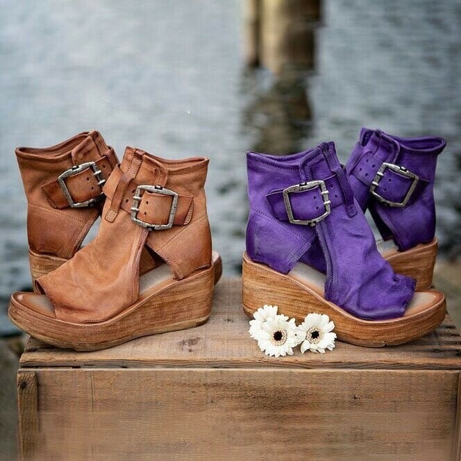 Womens Synthetic Wedge Sandals | Stylish Boho Orthopedic Design for All-Day Comfort 5