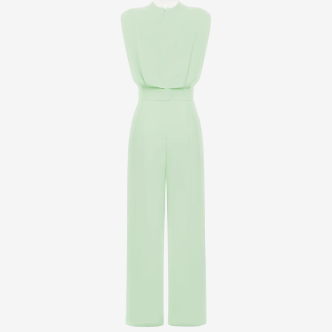 Women's sleeveless jumpsuit with wide legs 5