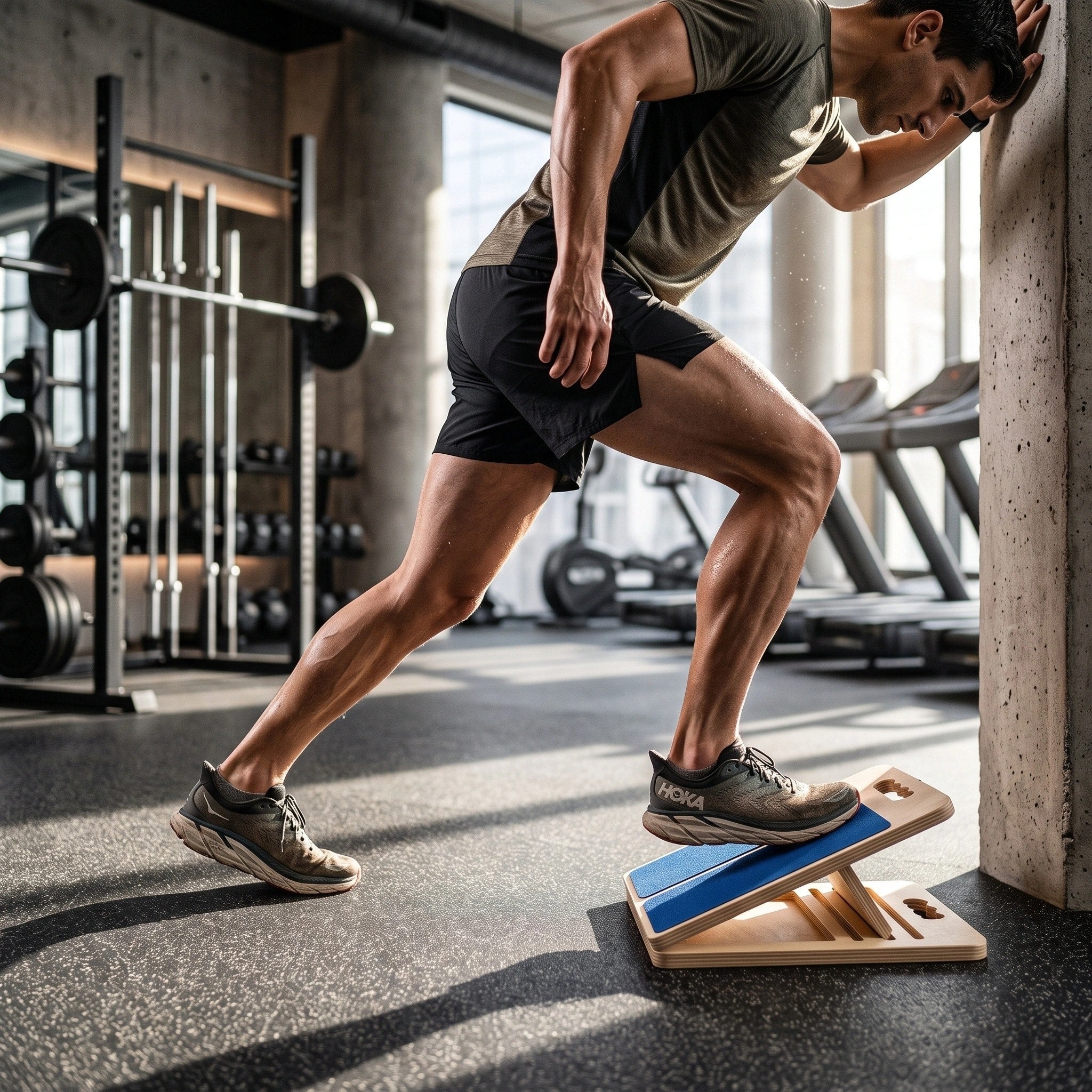 Planche inclinée en bois réglable avec 5 angles d'inclinaison, surface antidérapante et design pliable