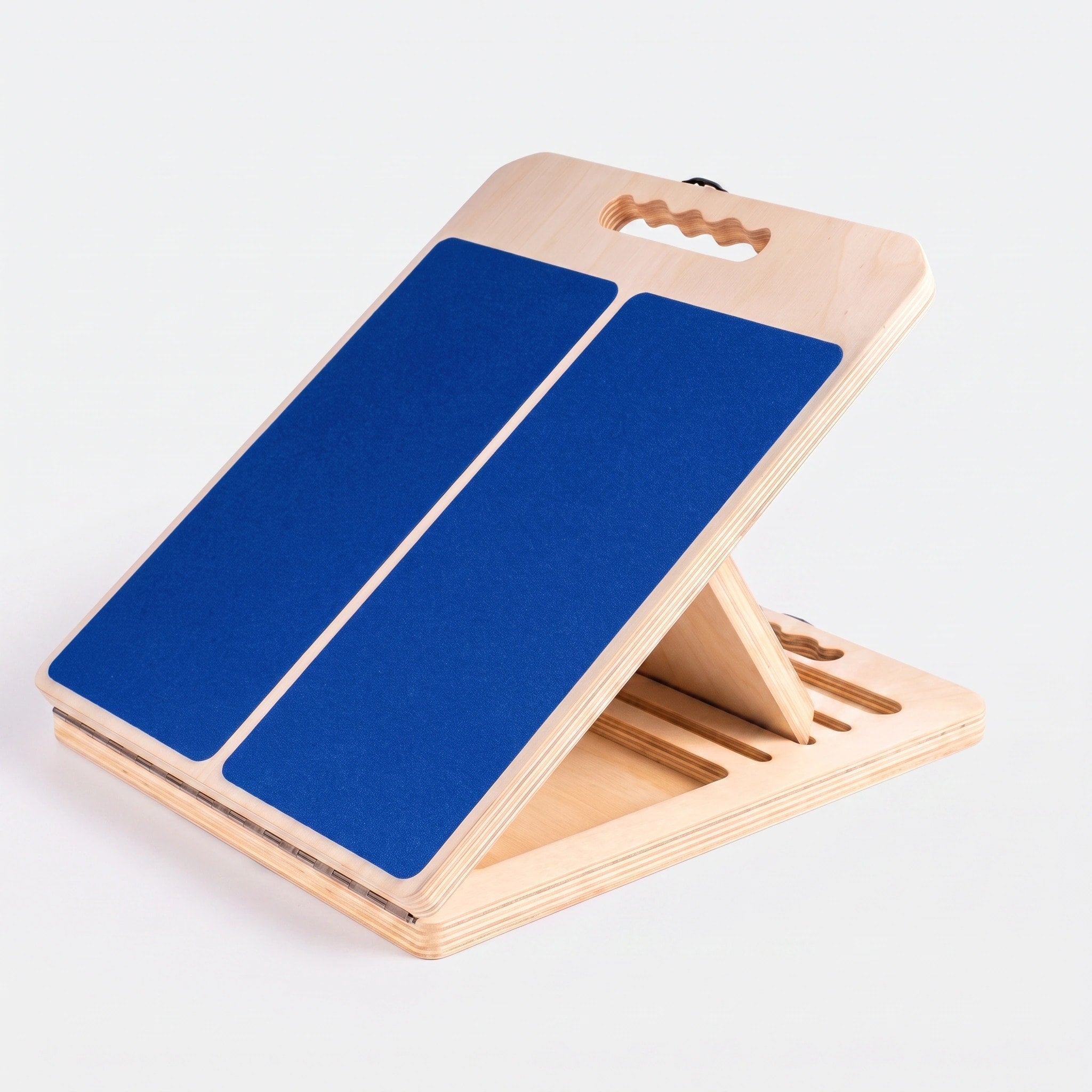 Planche inclinée en bois réglable avec 5 angles d'inclinaison, surface antidérapante et design pliable