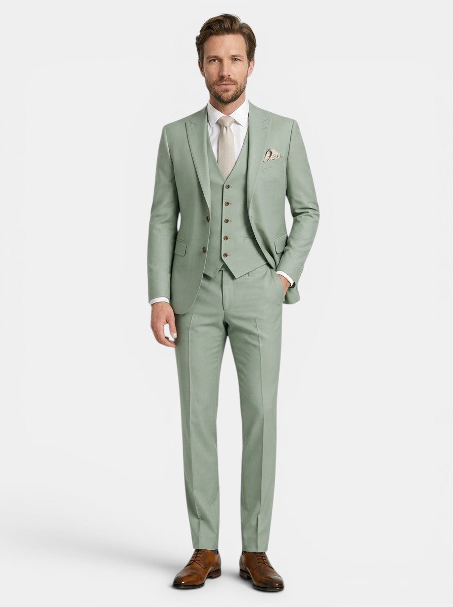 Dominic | Men’s Classic Slim Fit Suit With Vest And Trousers