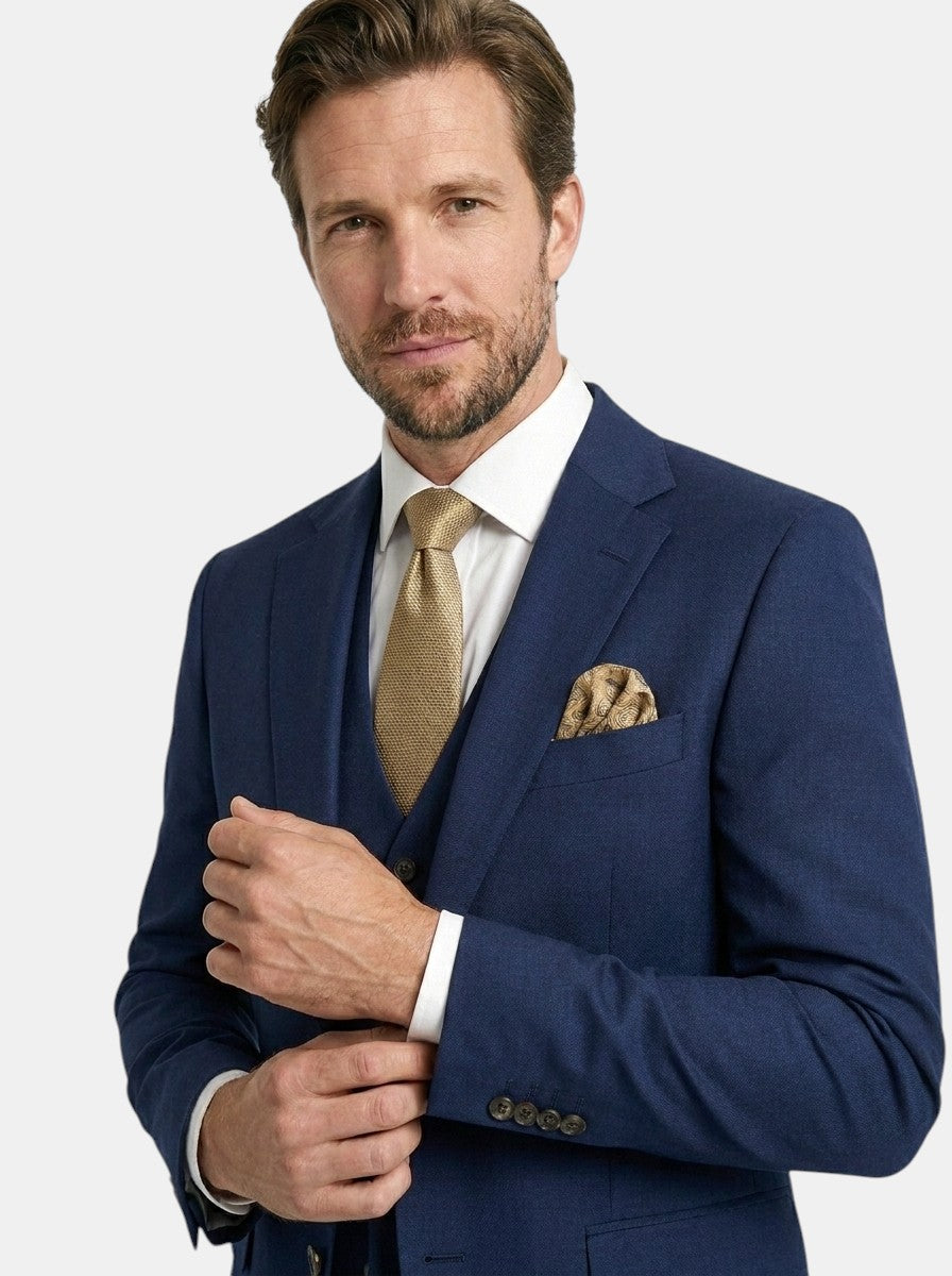 Dominic | Men’s Classic Slim Fit Suit With Vest And Trousers