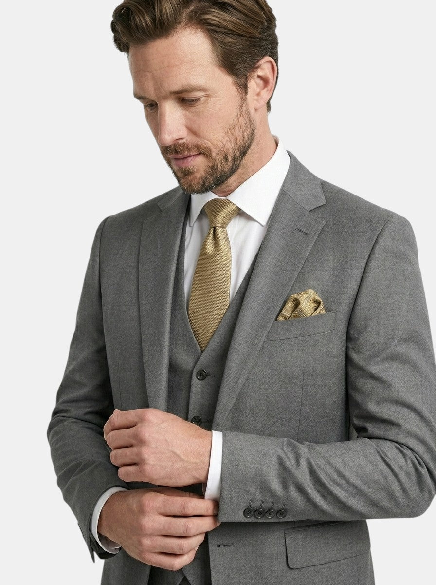Dominic | Men’s Classic Slim Fit Suit With Vest And Trousers