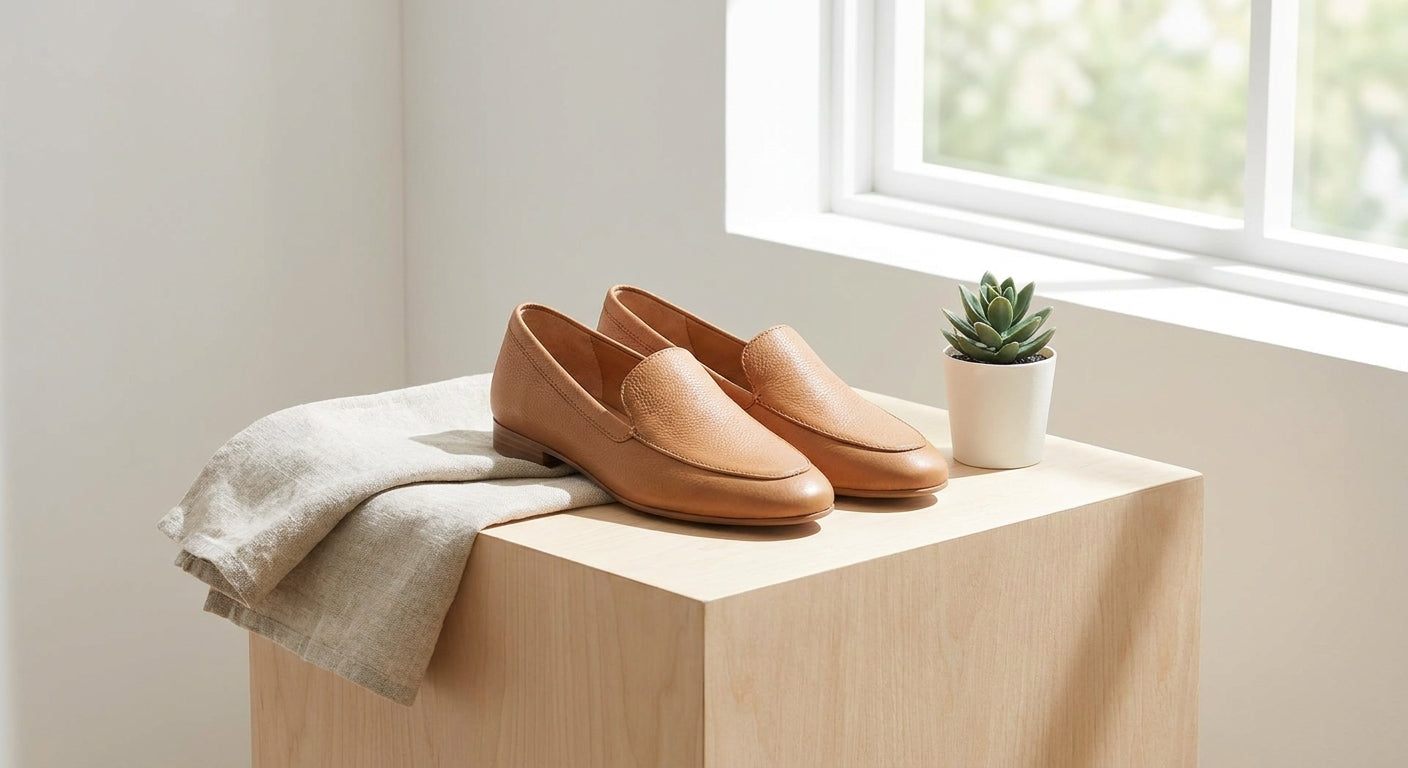 Women's Leather Loafers | Elegant Comfortable Slip-On Shoes