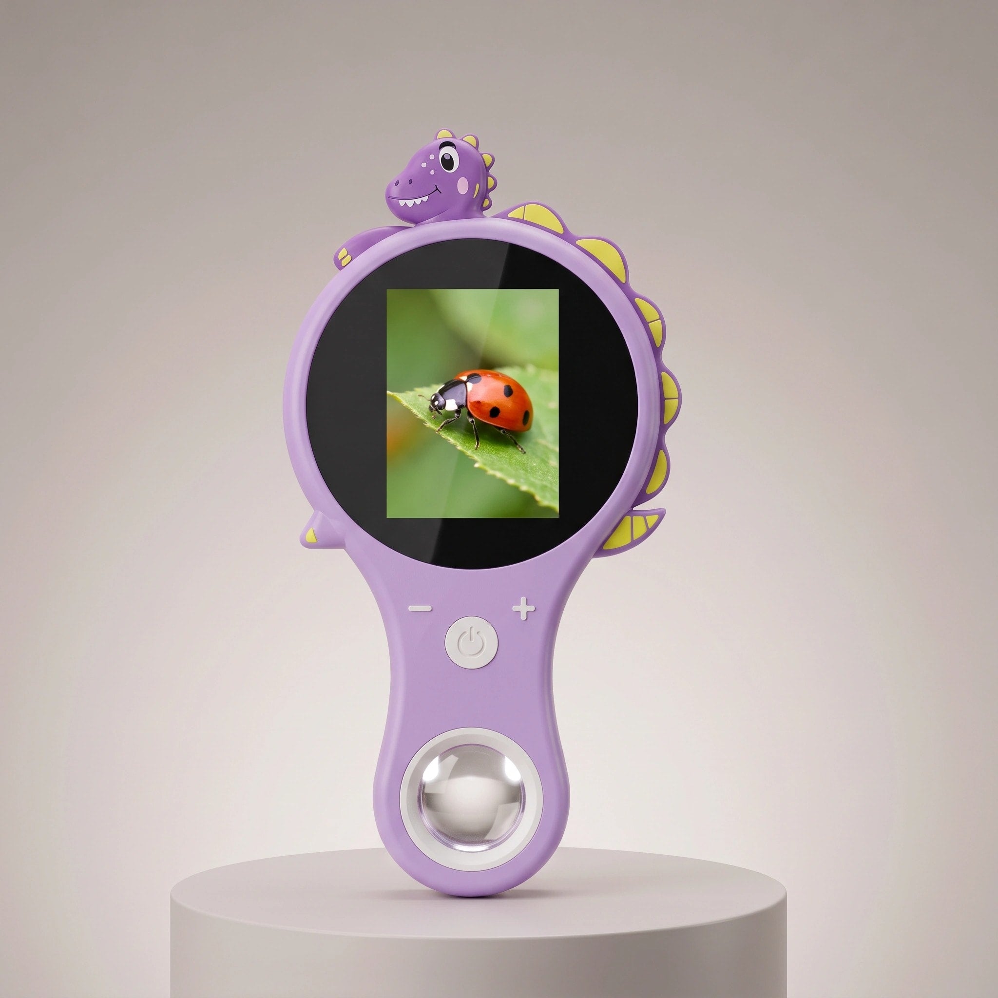 Kids Digital Video Microscope with 2 Inch Screen and 500x Zoom for Outdoor Learning