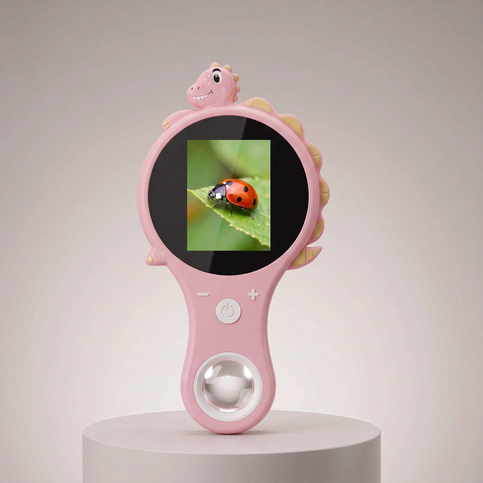 Kids Digital Video Microscope with 2 Inch Screen and 500x Zoom for Outdoor Learning
