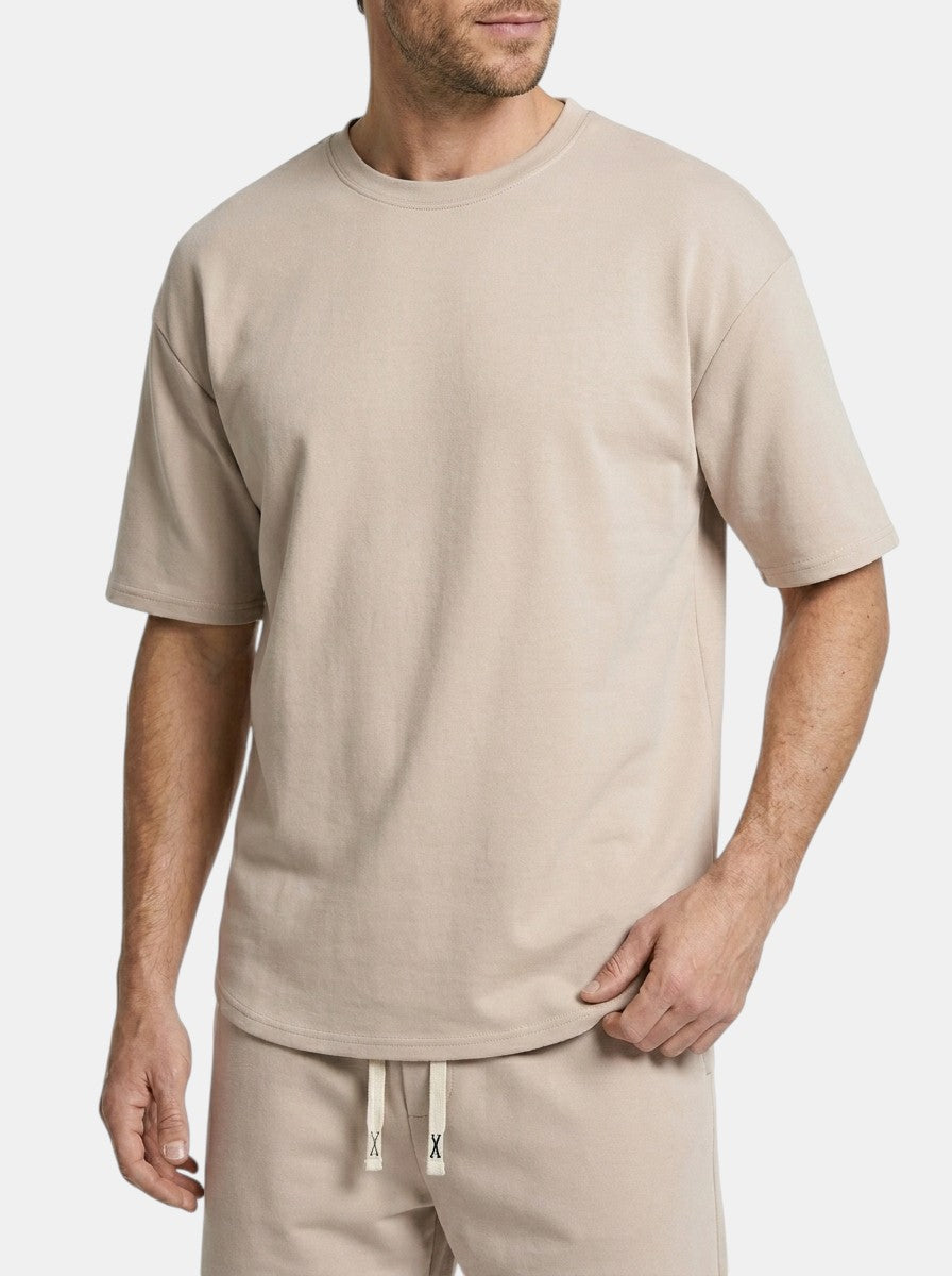 Mens Casual Cotton Summer Set | Comfortable T-Shirt and Drawstring Shorts 9
