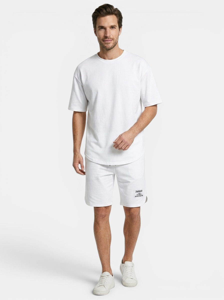 Mens Casual Cotton Summer Set | Comfortable T-Shirt and Drawstring Shorts 6