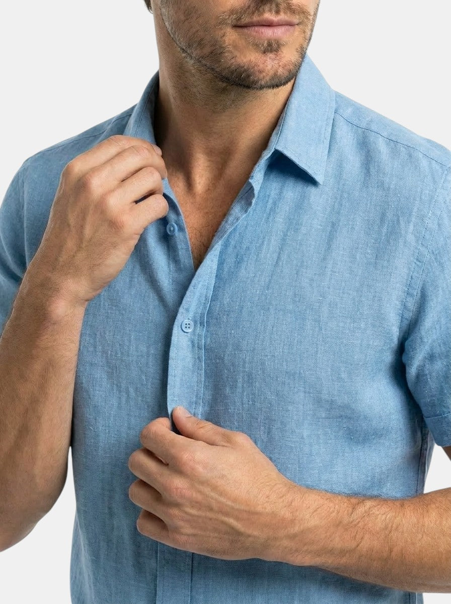 Men's Cotton Blend Fitted Shirt | Modern Casual Wear for All Occasions