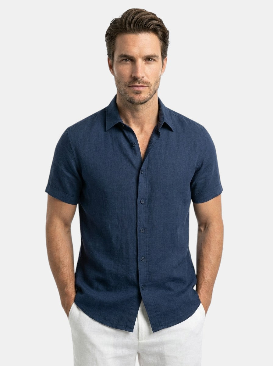 Men's Cotton Blend Fitted Shirt | Modern Casual Wear for All Occasions