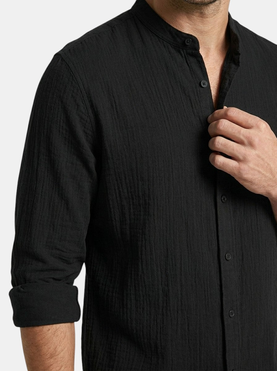 Mens Lightweight Cotton Summer Set | Stylish Button-Up Shirt and Relaxed Fit Shorts 7