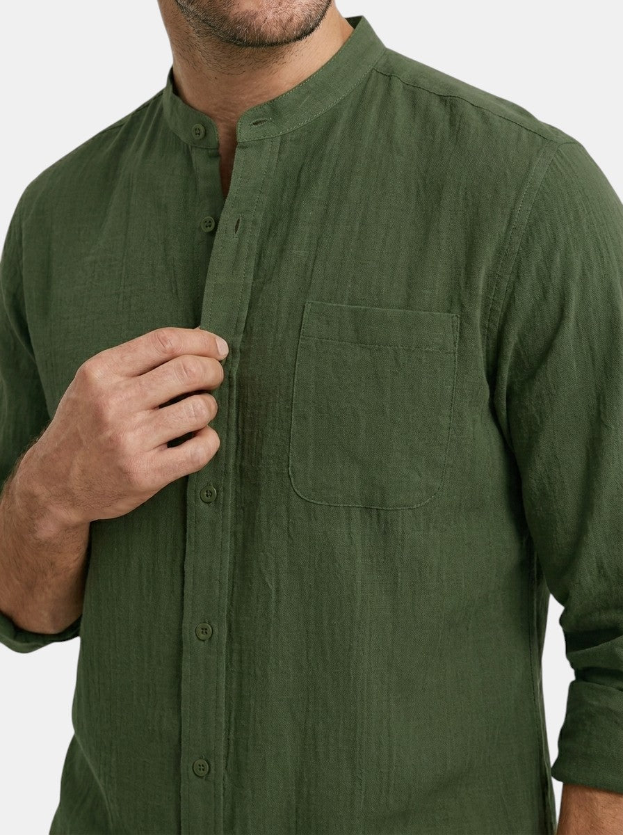Mens Lightweight Cotton Summer Set | Stylish Button-Up Shirt and Relaxed Fit Shorts 5
