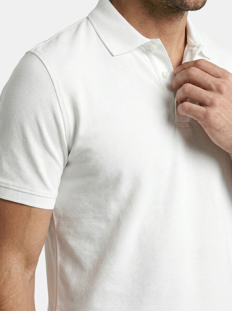 Mens Textured Cotton Polo Shirt Set | Casual Short Sleeve Summer Outfit 16