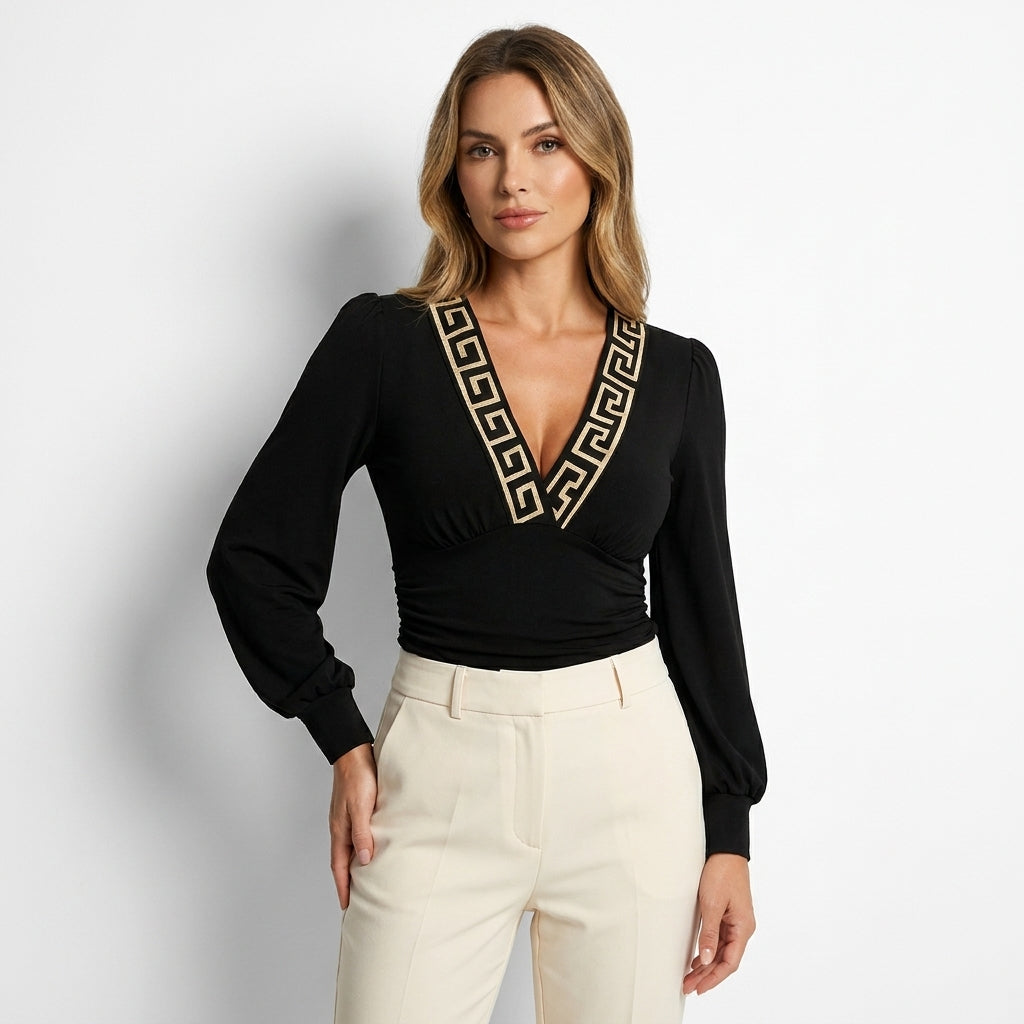 Mia | Chic Soft Fabric Long Sleeve Top 15