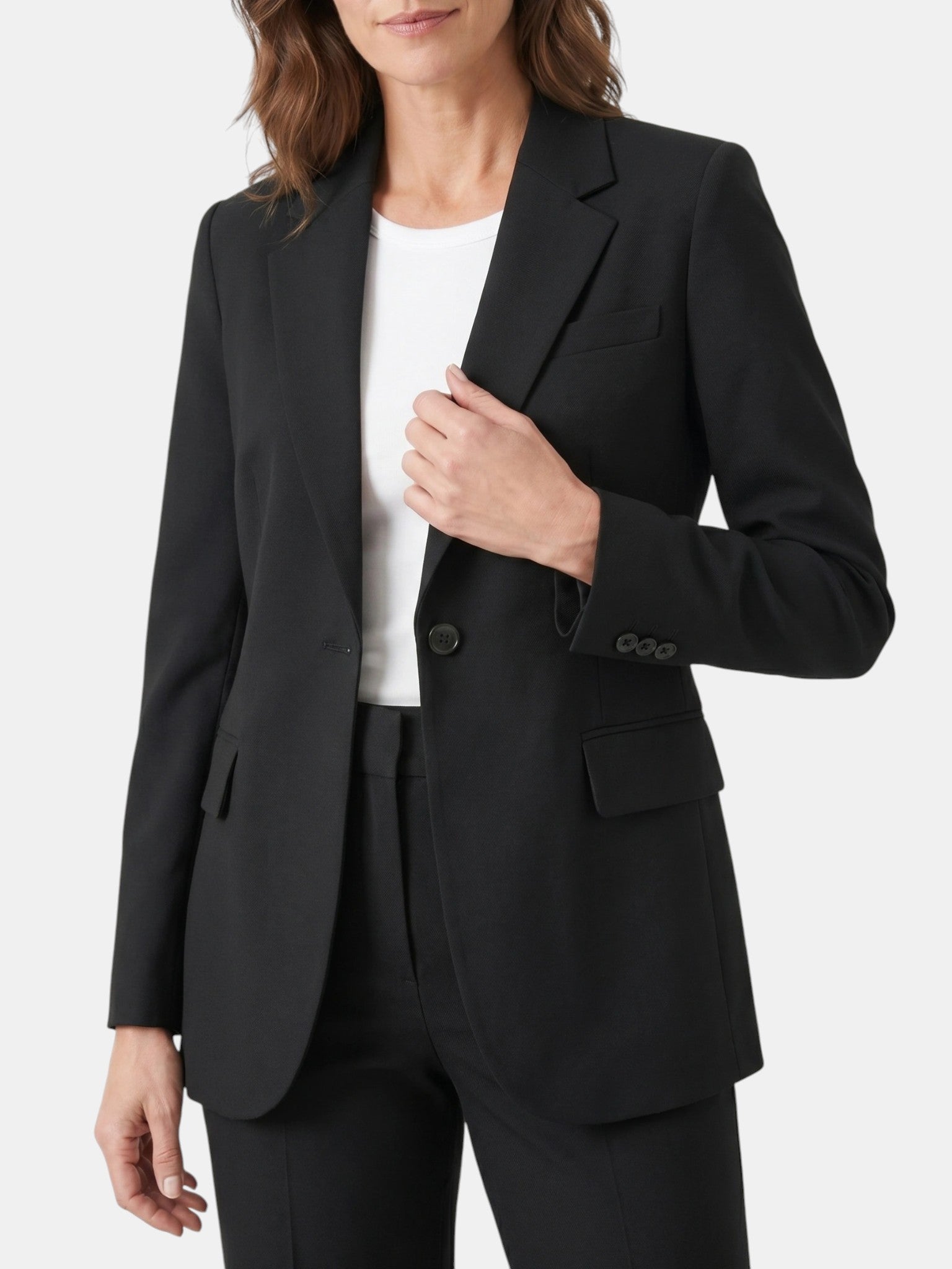 Mia | Chic Tailored Women's Blazer Set with Wide-Leg Trousers