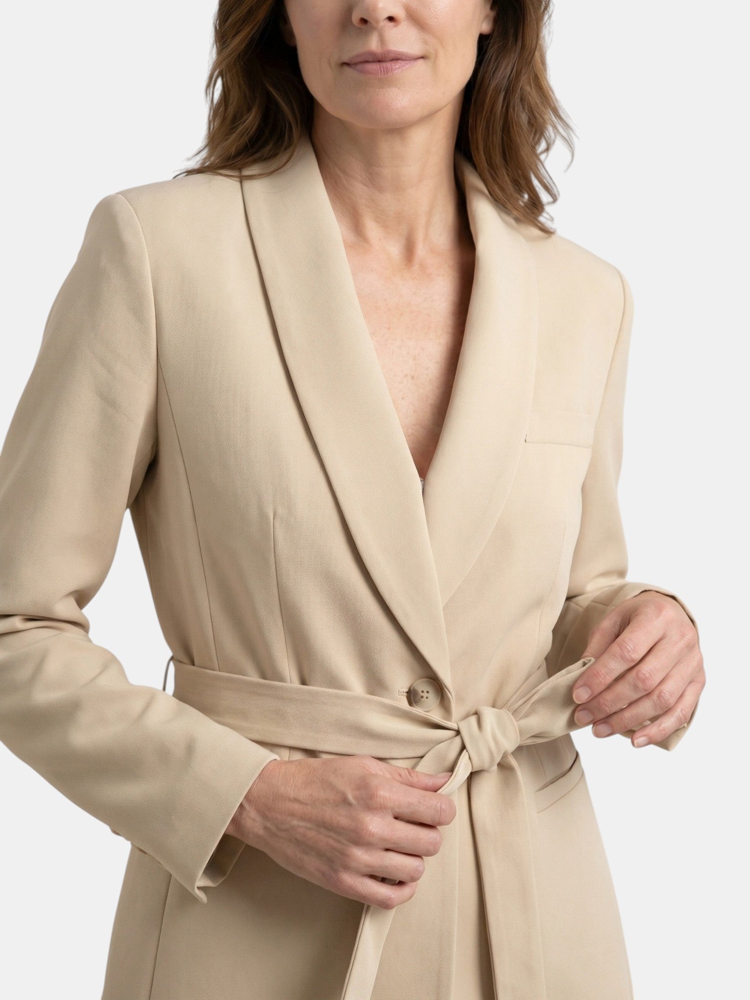 Mia | Chic Tailored Women's Blazer Set with Wide-Leg Trousers