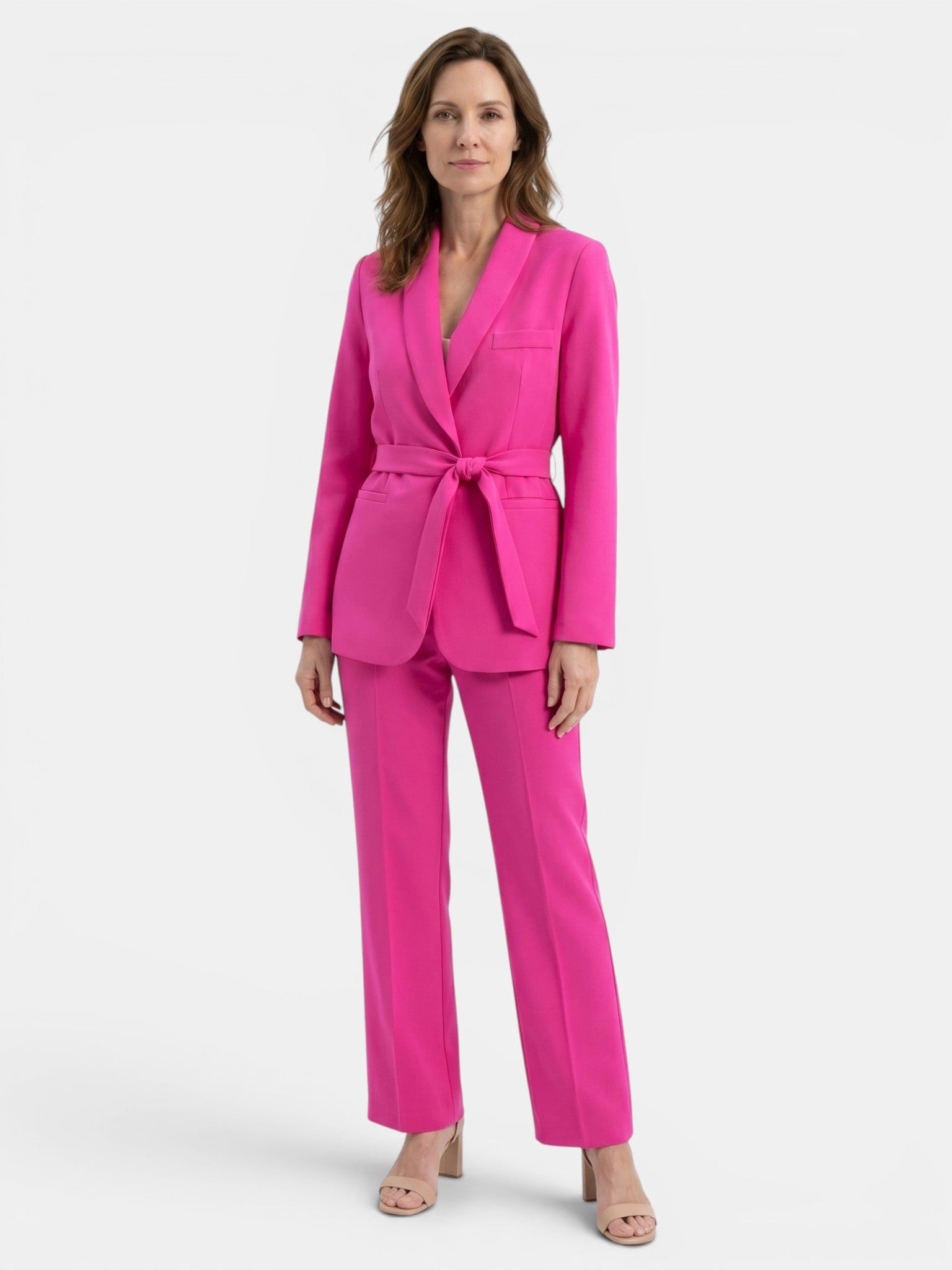 Mia | Chic Tailored Women's Blazer Set with Wide-Leg Trousers