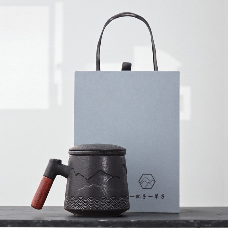 Mug infuseur zen – Relief montagne