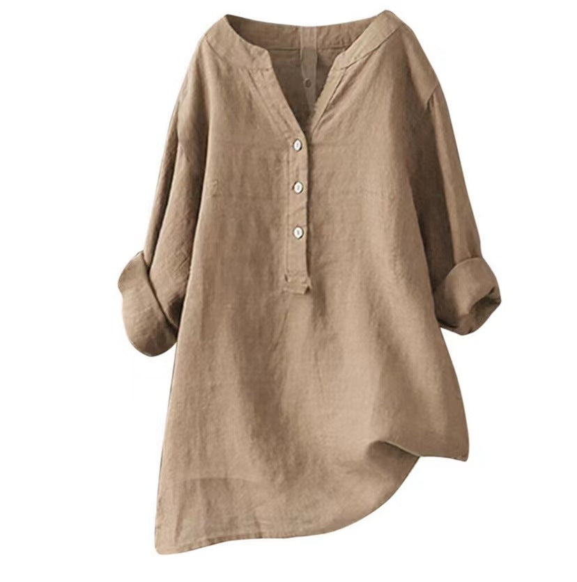 Débardeur léger pour femme en mélange de coton | Chemise d'été coupe décontractée