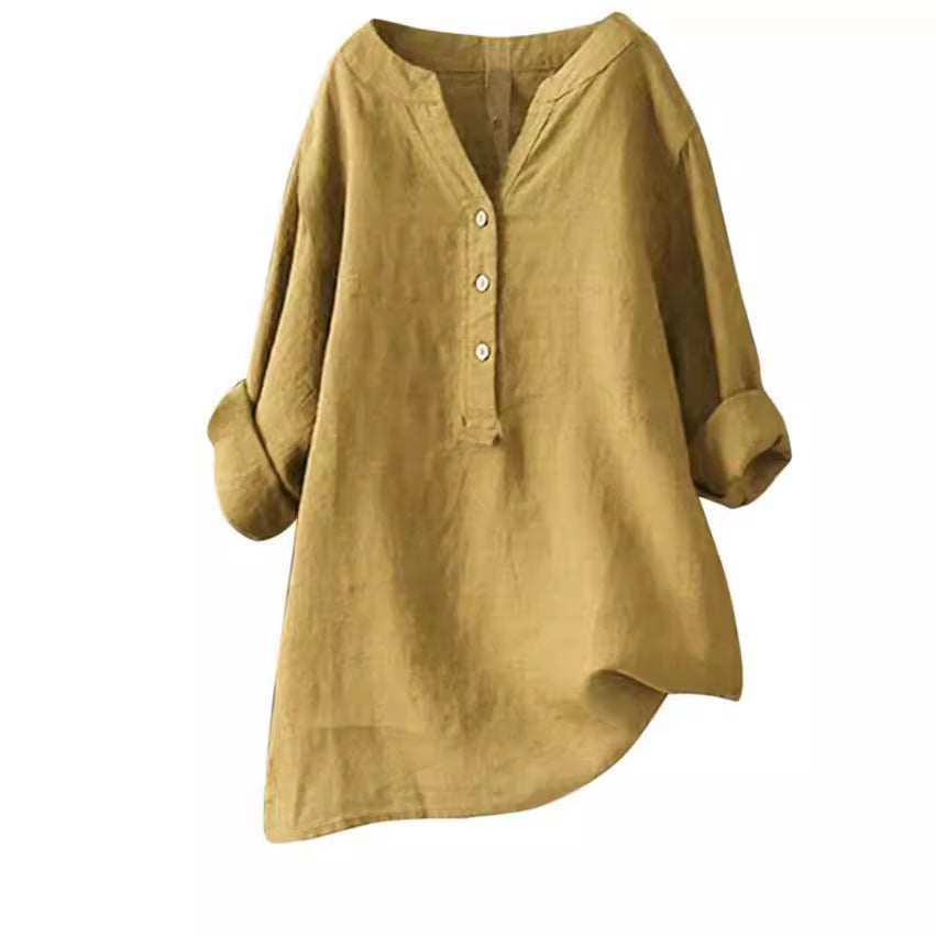 Débardeur léger pour femme en mélange de coton | Chemise d'été coupe décontractée