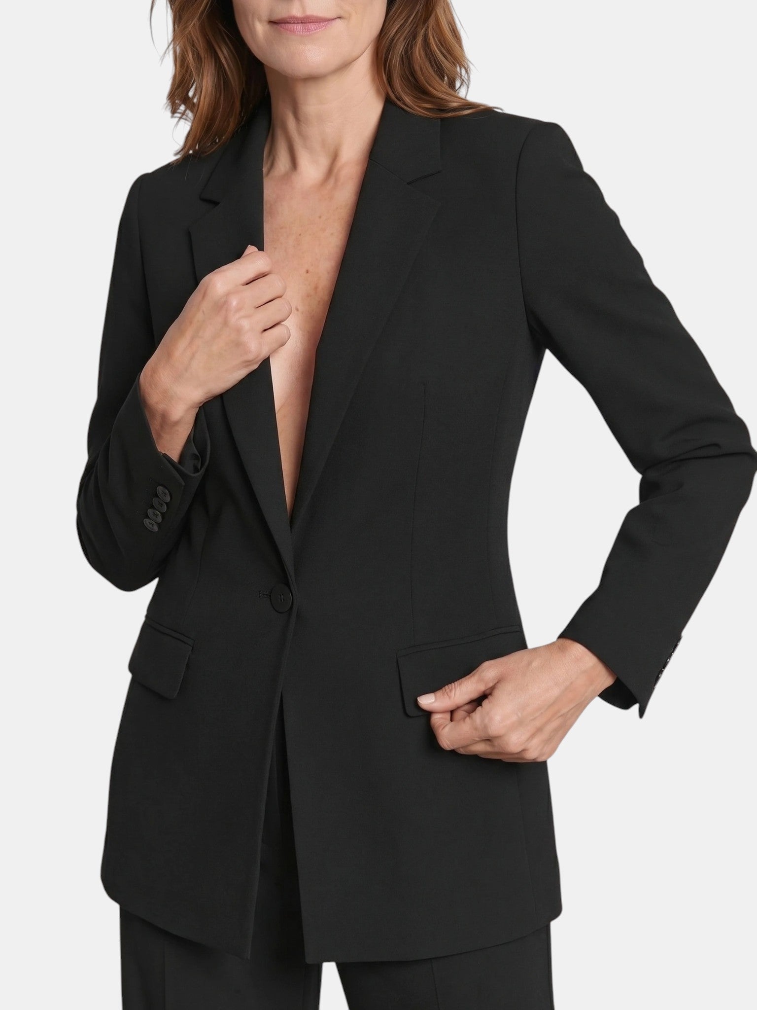 Sophia | Chic White Suit Womens with Tailored Blazer and Wide-Leg Trousers