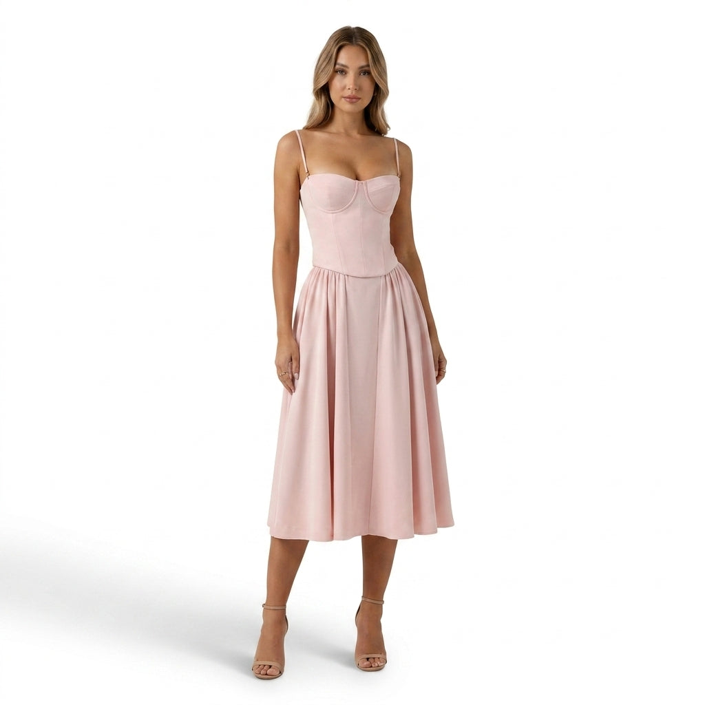 Sophia | Vestido de verano floral elegante para invitadas de boda