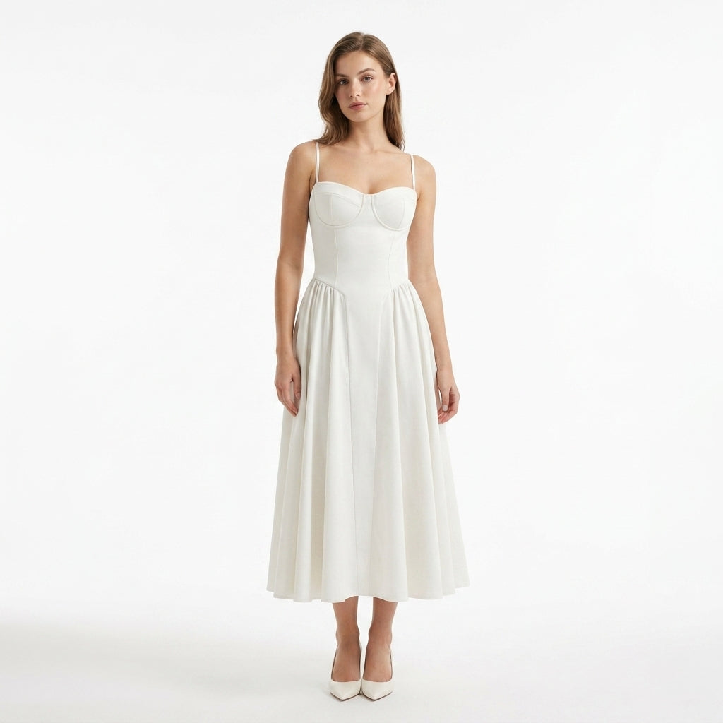 Sophia | Vestido de verano floral elegante para invitadas de boda