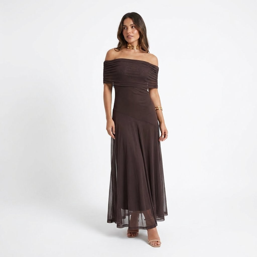 Sophia | Elegant Off-Shoulder Maxi Dress for Women 3