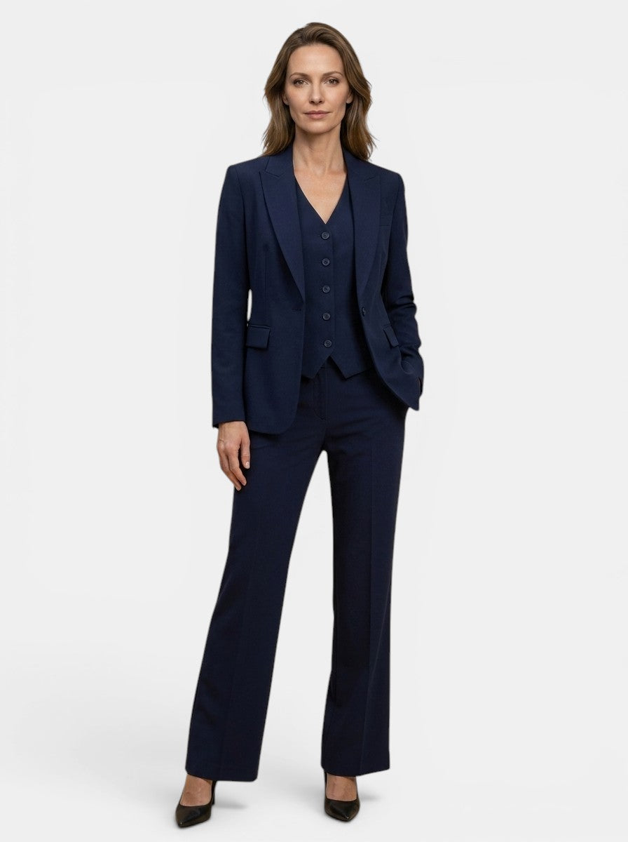 Sophia | Conjunto de Traje Femenino Elegante y a Medida | Traje de Pantalón Acampanado y Estilizado para Mujer