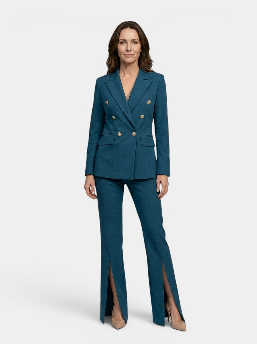 Sophia | Elegante completo pantalone bianco da donna