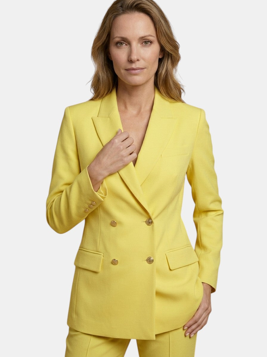 Sophia | Elegante completo bianco da donna con pantaloni svasati